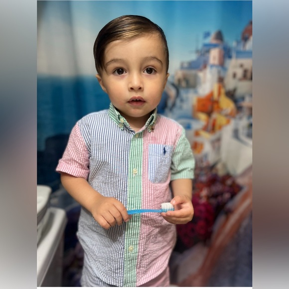 Ralph Lauren seersucker button down shirt 24 months - Picture 2 of 2